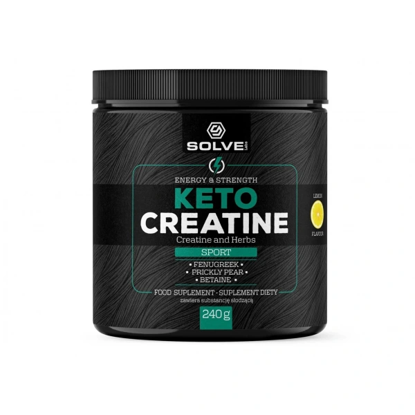 SolveLabs Kreatyna Keto creatine 240g o smaku cytrynowym