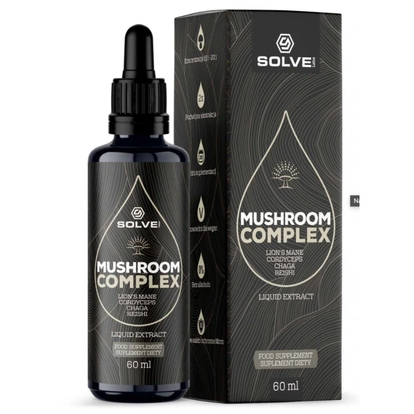 SolveLabs Mushroom Complex (4 grzyby) w kroplach 60 ml