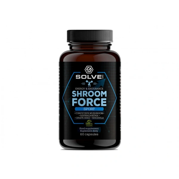 SolveLabs Shroom Force - Cordyceps Sinensis Atp Pre-workout 60 kapsułek