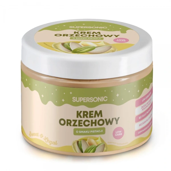Supersonic krem orzechowy z pistacjami bez dodatku cukrów 250 g