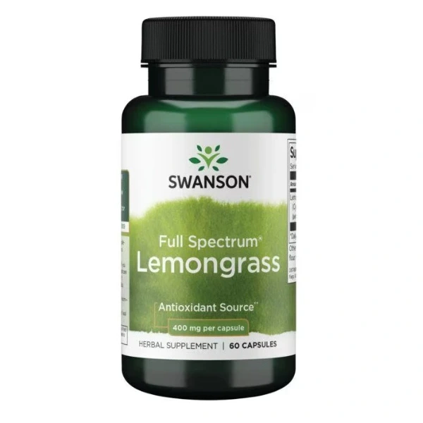 SWANSON FS Lemongrass 400 mg - Trawa cytrynowa (60 kaps.)