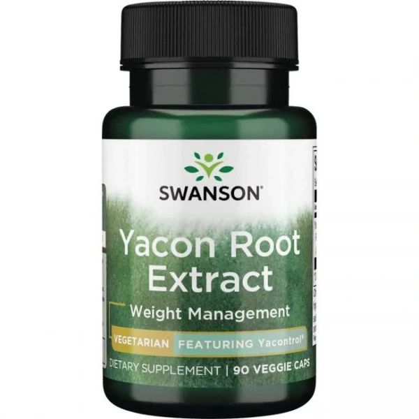 SWANSON Yacon Root Extract - Korzeń Yacon 100 mg (90 kaps.)