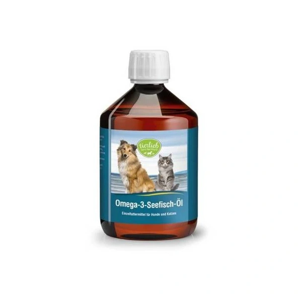 TIERLIEB Olej Omega 3 dla psów i kotów  (500 ml)