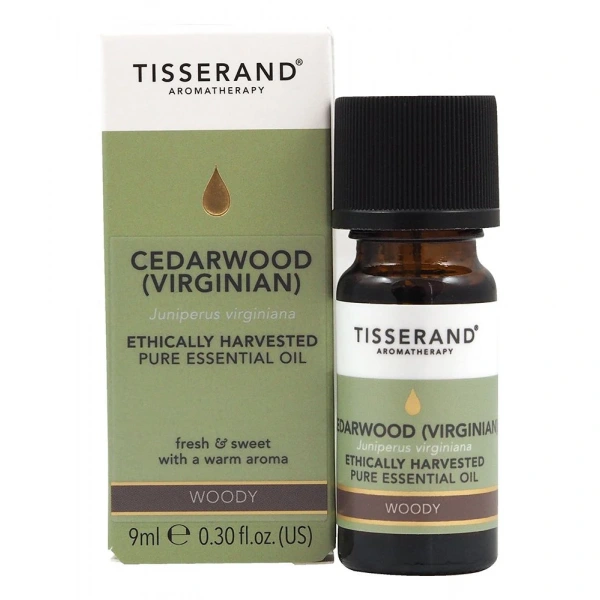 TISSERAND AROMATHERAPY Cedarwood (Virginian) Ethically Harvested - Olejek z Drzewa Cedrowego (9 ml)
