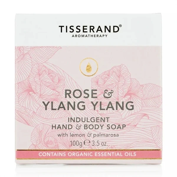 TISSERAND AROMATHERAPY Rose & Ylang Ylang Indulgent Hand & Body Soap - Mydło (100 g)