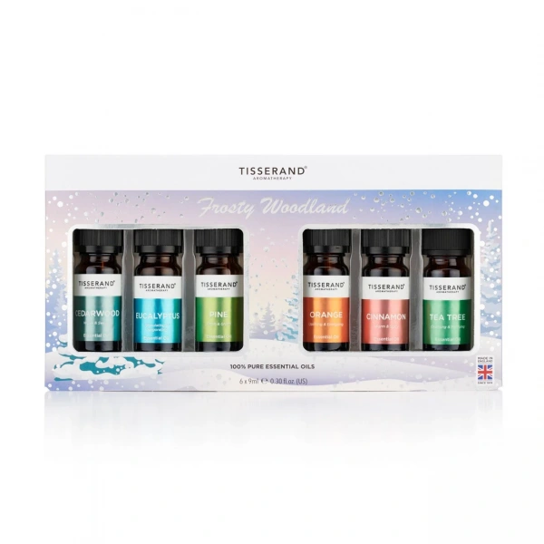 TISSERAND AROMATHERAPY Zestaw 6 olejków eterycznych ""Frosty Woodland"" w świątecznym opakowaniu (6 x 9 ml)