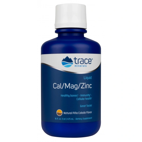 TRACE MINERALS Liquid Cal/Mag/Zinc - smak pina colada (473 ml)