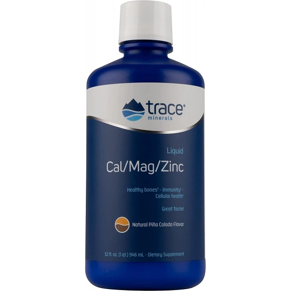 TRACE MINERALS Liquid Cal/Mag/Zinc - smak pina colada (946 ml)