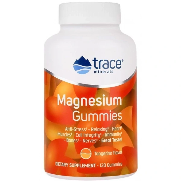 TRACE MINERALS Magnesium Gummies (120 żelek)