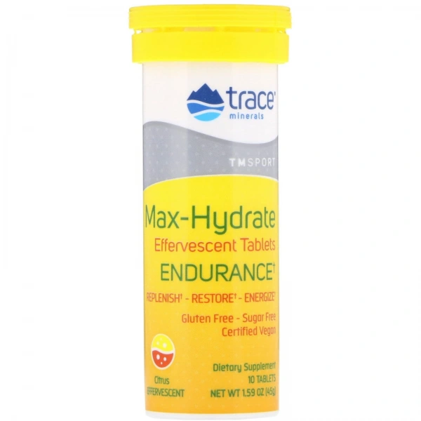 TRACE MINERALS Max-Hydrate Endurance - Elektrolity (10 tabl.)