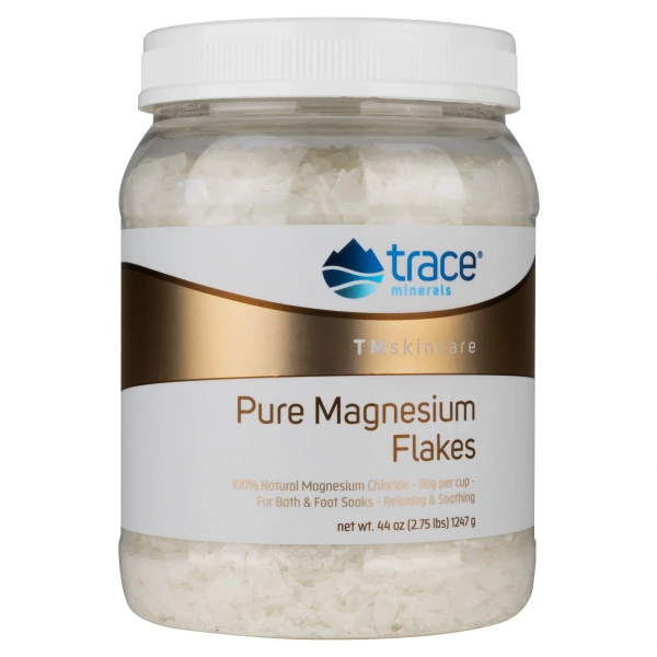 TRACE MINERALS Pure Magnesium Flakes - Płatki Magnezowe do kąpieli (1247 g)