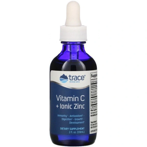 TRACE MINERALS Vitamin C + Ionic Zinc (59 ml)