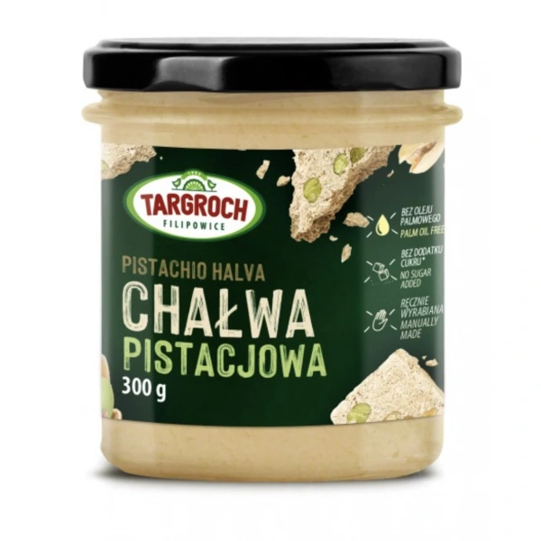 Targroch Chałwa pistacjowa bez cukru 300g