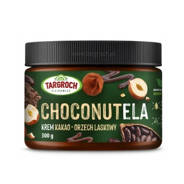 Targroch Krem CHOCONUTELA z orzechów laskowych i kakao 300g