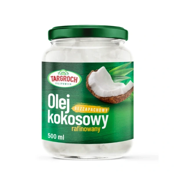 Targroch Olej kokosowy rafinowany (bezzapachowy) 500ml