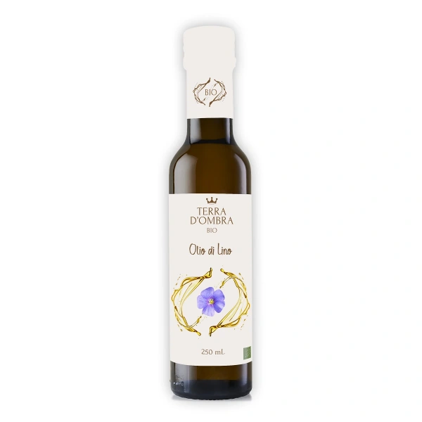 Terra d'ombra olej lniany tłoczony na zimno bio 250 ml