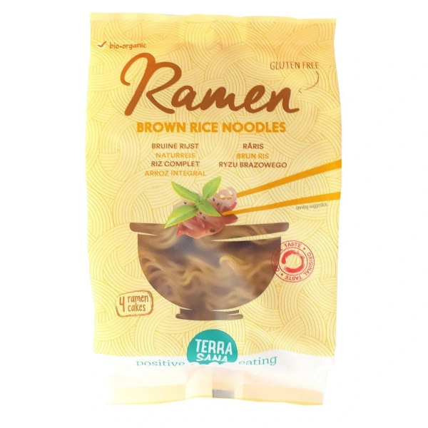 Terrasana makaron (ryżowy razowy) ramen bezglutenowy bio 280 g