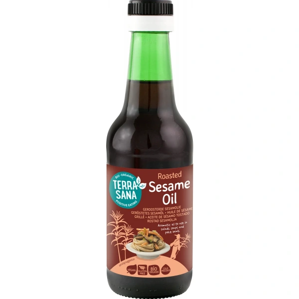 Terrasana olej sezamowy (z prażonych nasion) bezglutenowy bio 250 ml