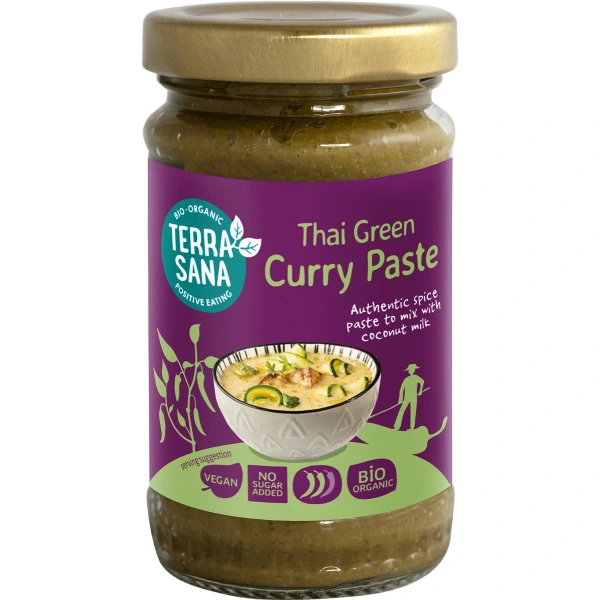 Terrasana pasta tajska zielone curry bio 120 g