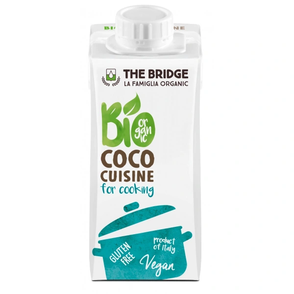 The bridge krem kokosowy do gotowania bez dodatku cukrów bezglutenowy bio 200 ml