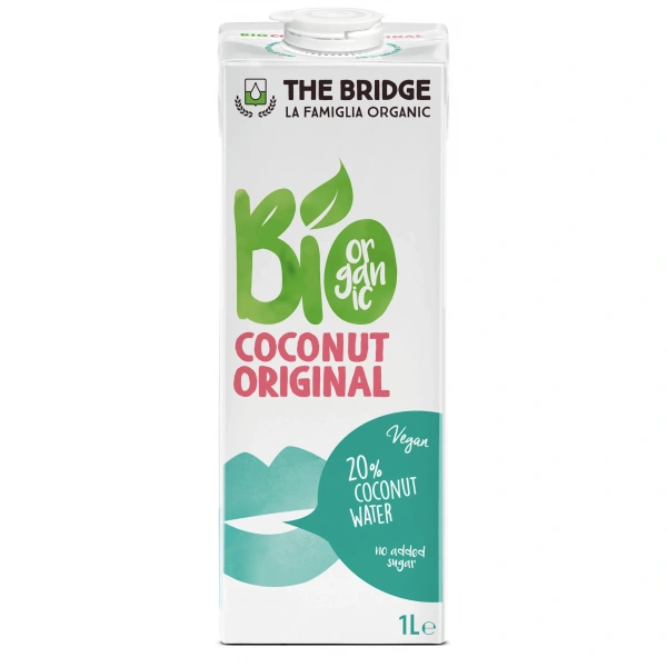 The bridge napój kokosowy original bez dodatku cukrów bezglutenowy bio 1 l