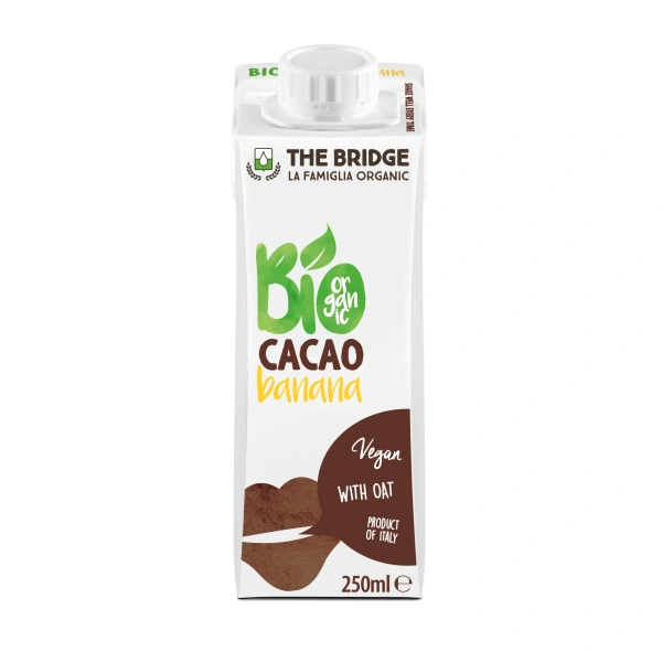The bridge napój owsiany bananowo  kakaowy bez dodatku cukrów bio 250 ml