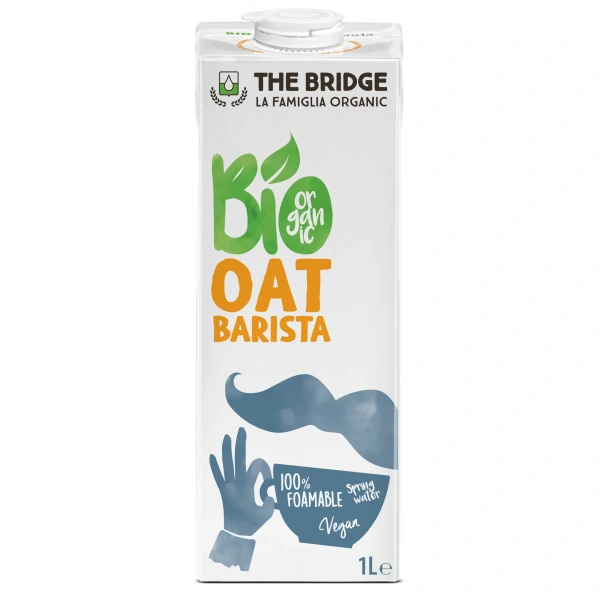 The bridge napój owsiany barista bez dodatku cukrów bio 1 l