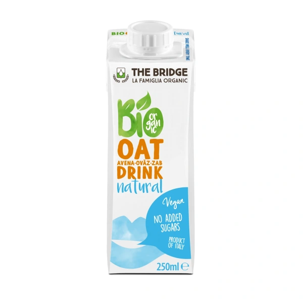 The bridge napój owsiany naturalny bez dodatku cukrów bio 250 ml