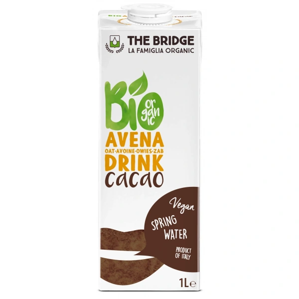 The bridge napój owsiany o smaku czekoladowym bio 1 l