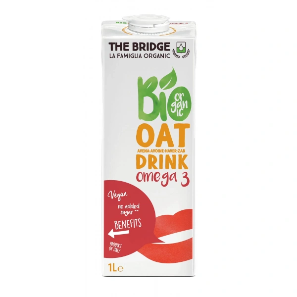 The bridge napój owsiany omega3 bez dodatku cukrów bezglutenowy bio 1 l