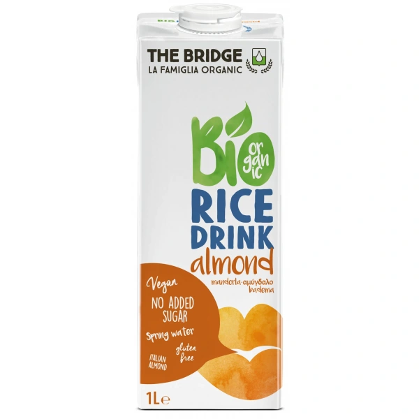 The bridge napój ryżowy z migdałami bez dodatku cukrów bezglutenowy bio 1 l