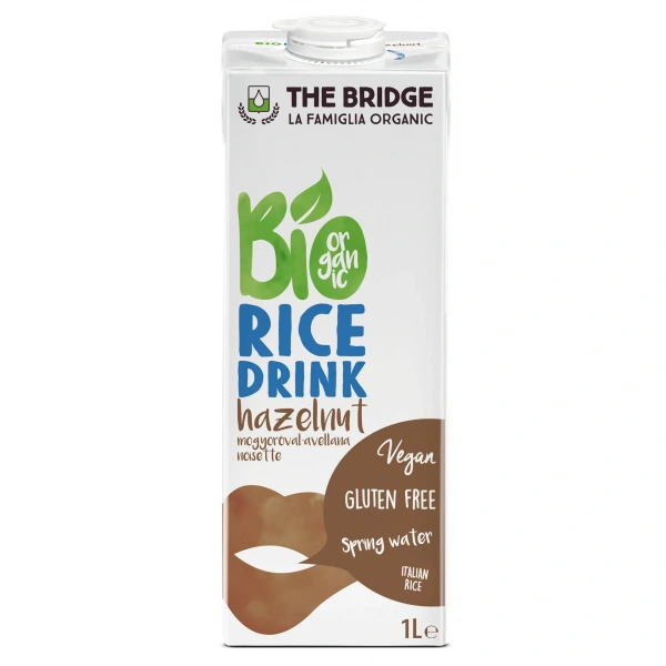 The bridge napój ryżowy z orzechami laskowymi bezglutenowy bio 1 l