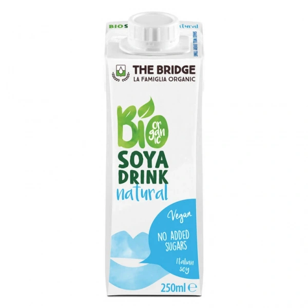 The bridge napój sojowy naturalny bez dodatku cukrów bezglutenowy bio 250 ml