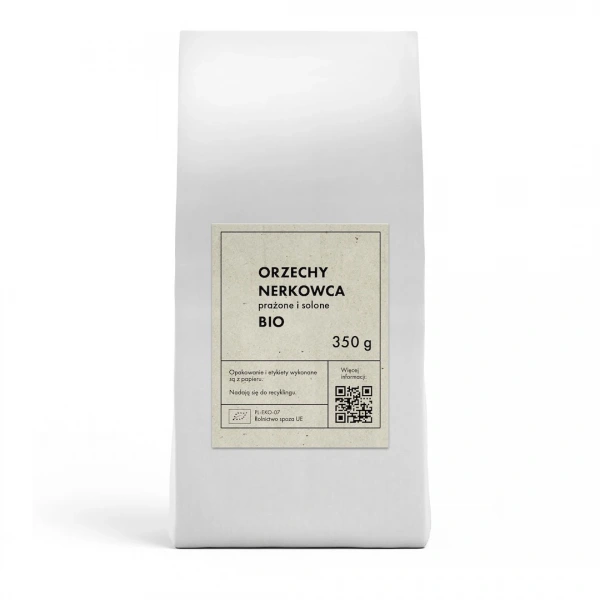 The planet orzechy nerkowca prażone i solone bio 350 g