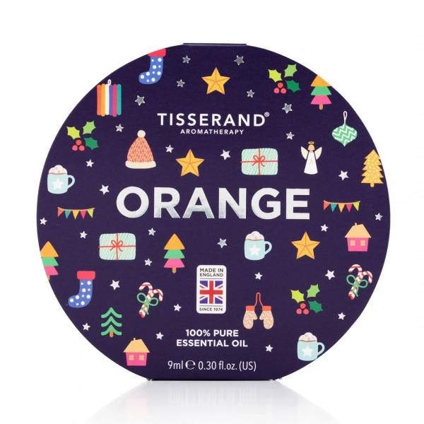 Tisserand Aromatherapy 100% Olejek Pomarańczowy (Orange) w świątecznym opakowaniu (9 ml)