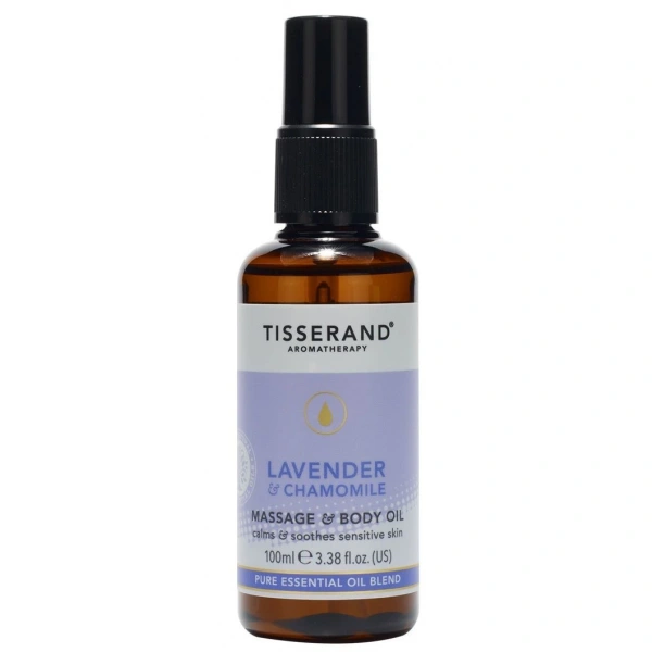 Tisserand Aromatherapy Lavender & Chamomile Massage & Body Oil - Olejek do masażu  (100 ml)