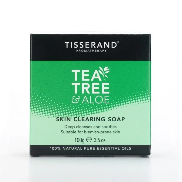 Tisserand Aromatherapy Mydło Tea Tree & Aloe Skin Cleaning Soap (100 g)