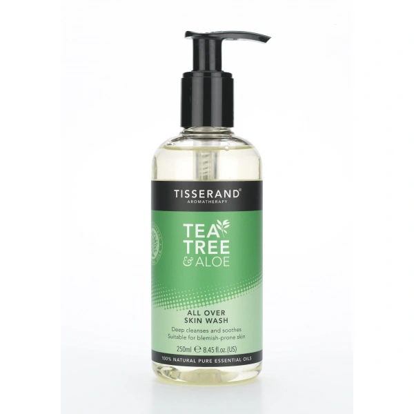 Tisserand Aromatherapy Tea Tree & Aloe All Over Skin Wash - Żel do mycia ciała Oczyszczający (250 ml)
