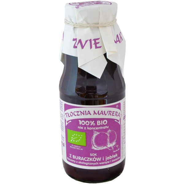 Tłocznia maurera sok buraczkowy z jabłkiem nfc bio 300 ml