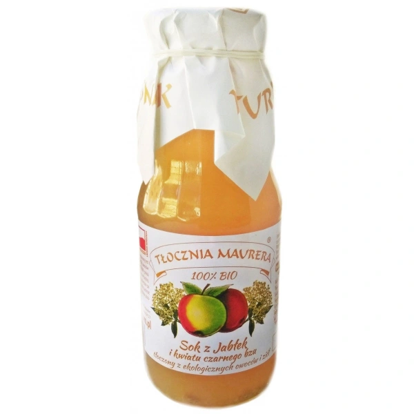 Tłocznia maurera sok jabłkowy z kwiatem czarnego bzu nfc bio 300 ml