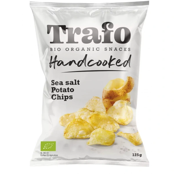 Trafo chipsy ziemniaczane cienko krojone z solą morską bio 125 g