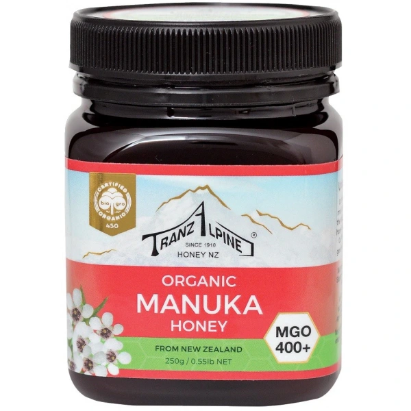 Tranzalpine miód manuka mgo 400+ bio 250 g