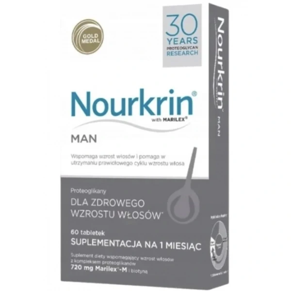 Trichopartner Nourkrin Man proteoglikany 60 tabletek