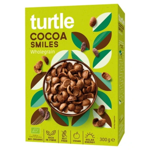 Turtle Muszelki Kakaowe BIO 300 g