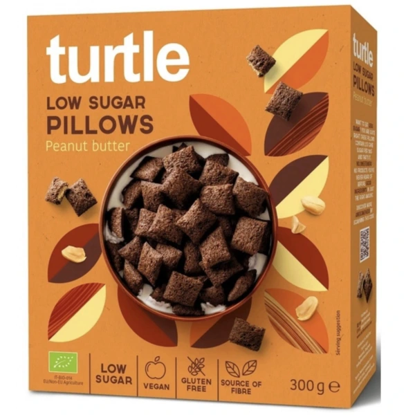 Turtle Poduszki Zbożowe Z Kremem Z Orzeszków Ziemnych BIO 300 g
