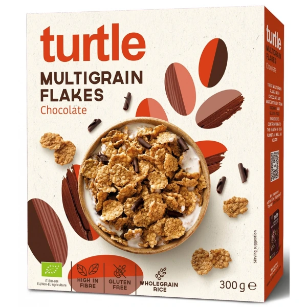 Turtle płatki zbożowe z wiórkami czekoladowymi bezglutenowe bio 300 g