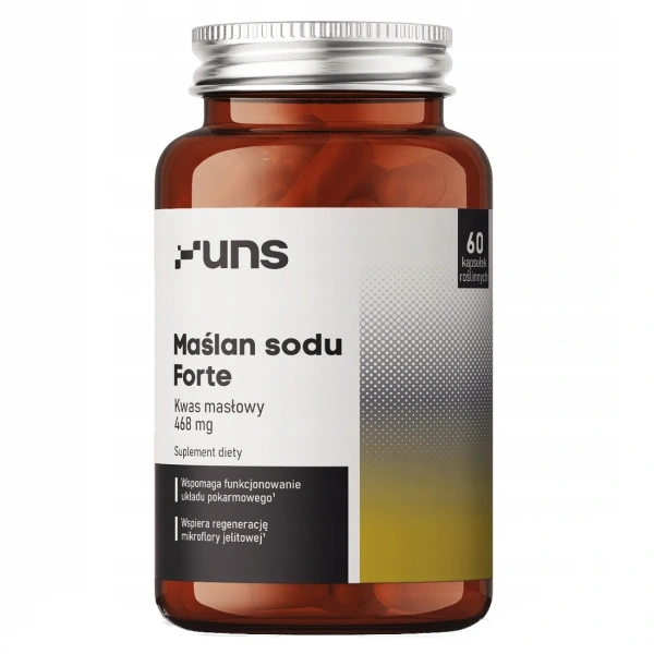 UNS Maślan Sodu FORTE 600mg 60 vege kapsułek