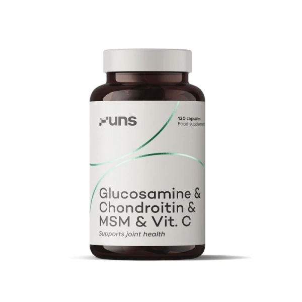 UNS SUPPLEMENTS Glucosamine & Chondroitin & MSM & Vit.C (120 kaps.)