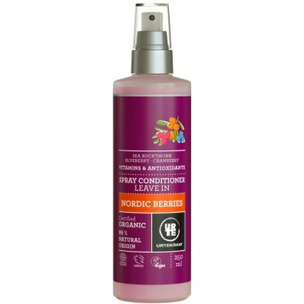 URTEKRAM Odżywka do włosów Nordyckie Jagody w sprayu BIO 250 ml
