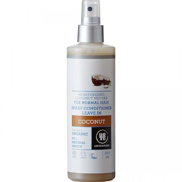 URTEKRAM Odżywka do włosów kokosowa w sprayu BIO 250 ml